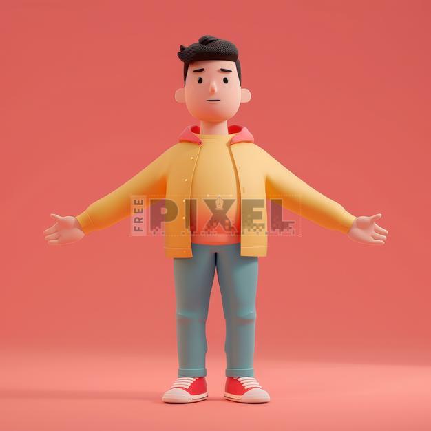 Free 3D Images - 3D Animated Cartoon Young Boy Character With ...