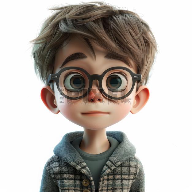 Free 3D Images - 3D Animated Cartoon Boy Character With Glasses ...