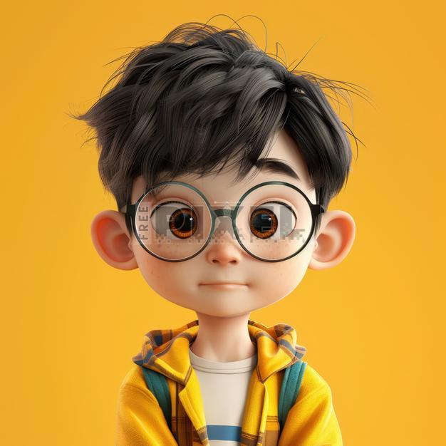 Free 3D Images - 3D Animated Cartoon Boy Character With Glasses ...