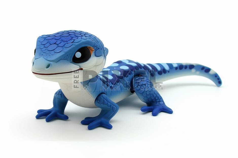 Free 3D Images - Blue Lizard Toy | FreePixel.com