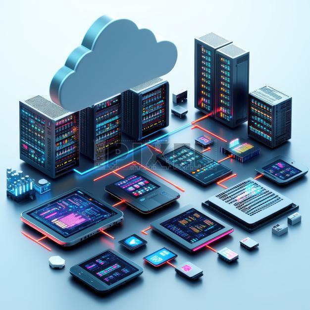 Free 3d - Cloud Computing And Data Storage Background, 3D Render ...