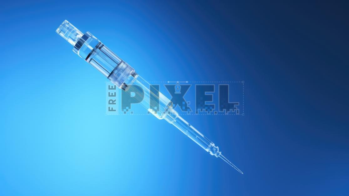 Free 3D Images - Glass Syringe With Needle Pointing Upward | FreePixel.com