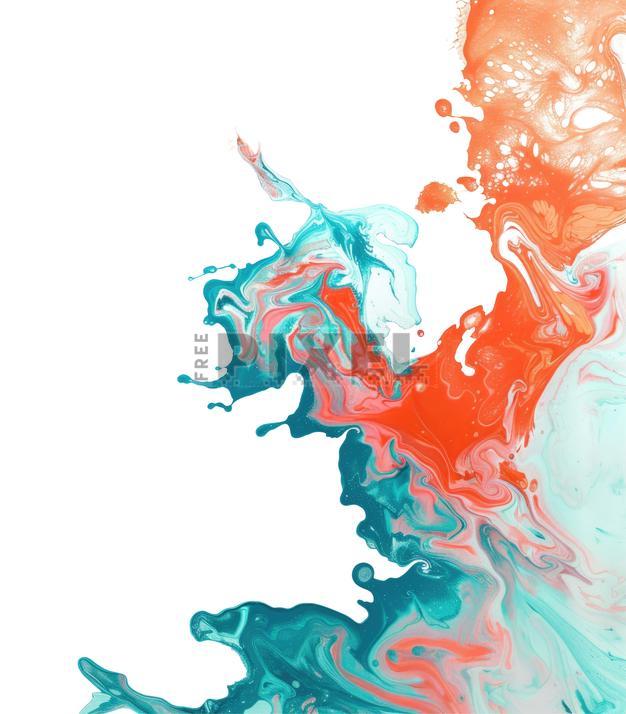 Free PNG - Blue And Orange Paint Splash Isolated On Png Background ...