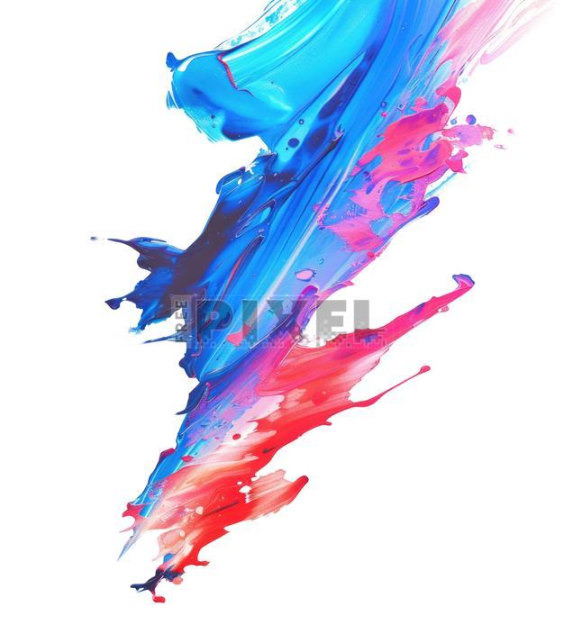 Red And Blue Splatter Png