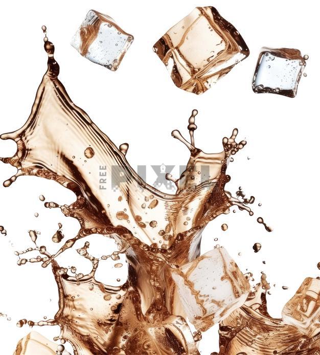 Free PNG - Explosion And Splash Soft Drink With Ice Cubes Photo Png ...