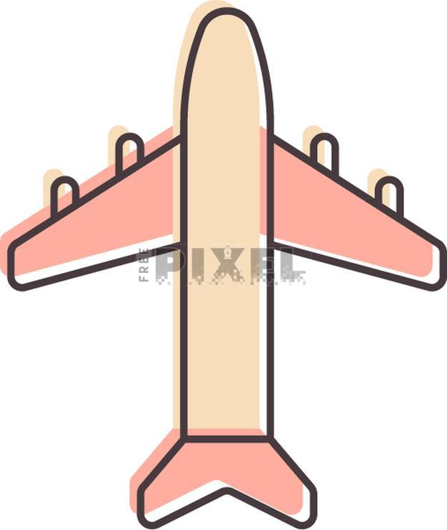 Free Icons - Airplane Icon In Pink Color. | FreePixel.com