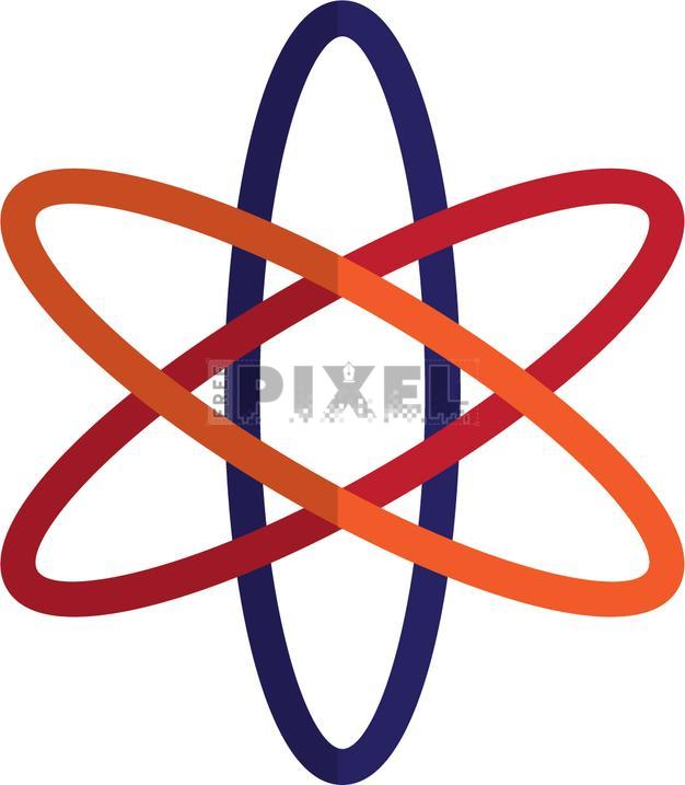 Free Icons - Blue And Orange Atomic Structure. | FreePixel.com