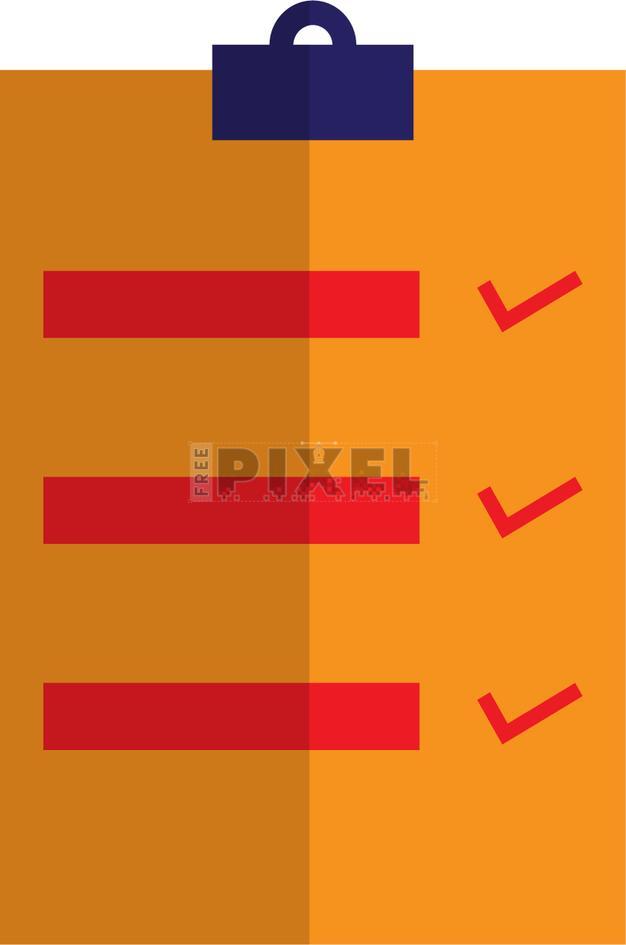 Free Icons - Illustration Of A Checklist Icon. | FreePixel.com