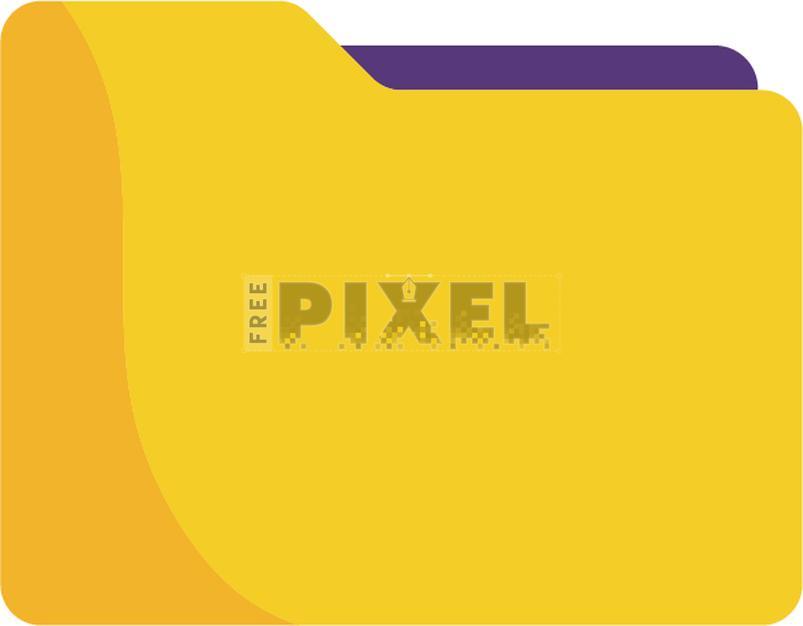 Free Icons - Isolated File Folder Icon In Yellow And Purple Color ...