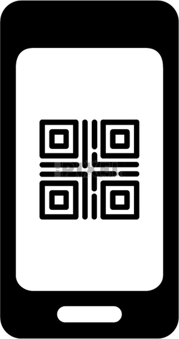 Free Icons - Qr Code Scanner App In Smartphone Icon. | FreePixel.com