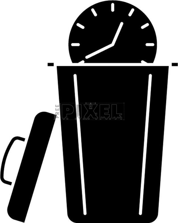 Free Icons - Time Waste Icon In Flat Style. | FreePixel.com
