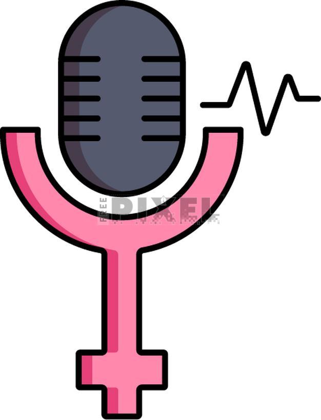 Pink Microphone Clip Art