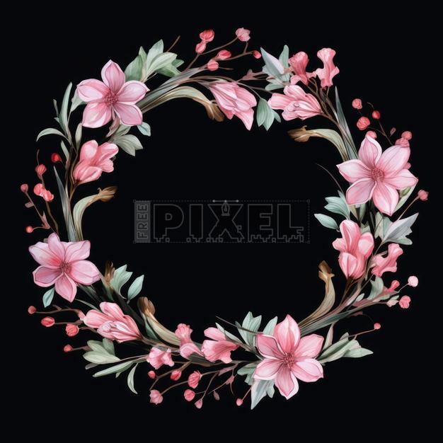 Free Illustrations - Flower Circle | FreePixel.com