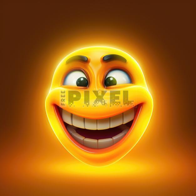 Free Illustrations - Creepy Smiley Face Emoji | FreePixel.com