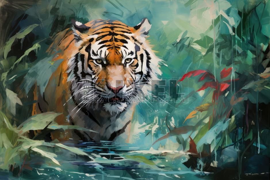 Free Illustrations - Angry Tiger Roaring In The Wild | FreePixel.com