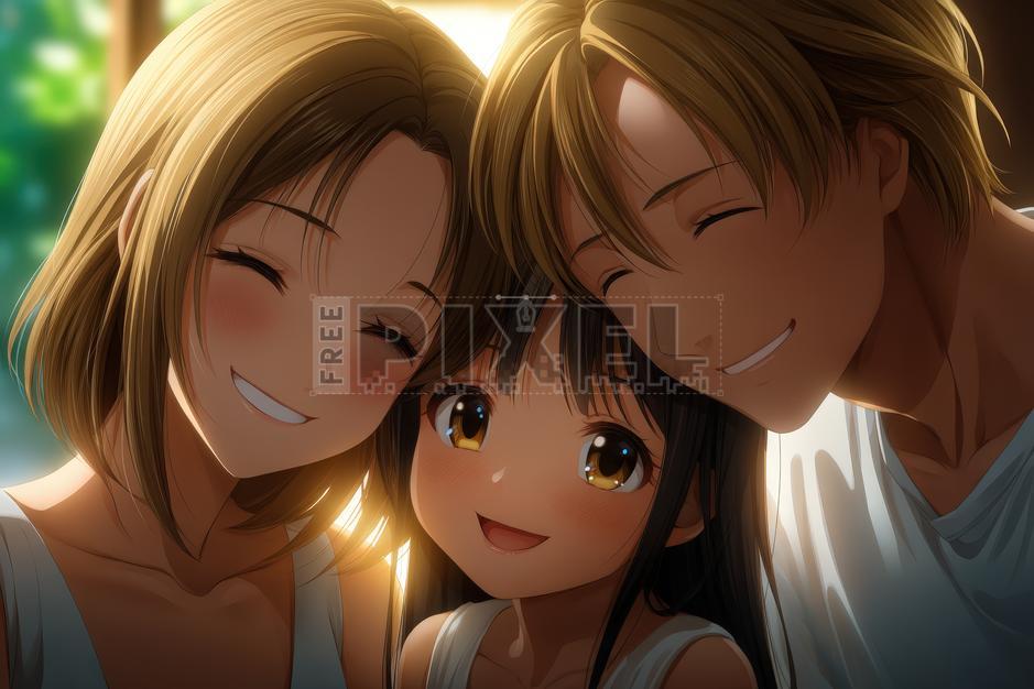 Cute Anime Family Pictures Girl
