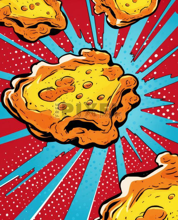 Free Illustrations - Artistic Explosion Of Macaroni And Cheese ...