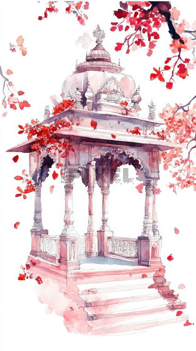 Free Illustrations - Illustration Of Indian Wedding Mandap. | FreePixel.com