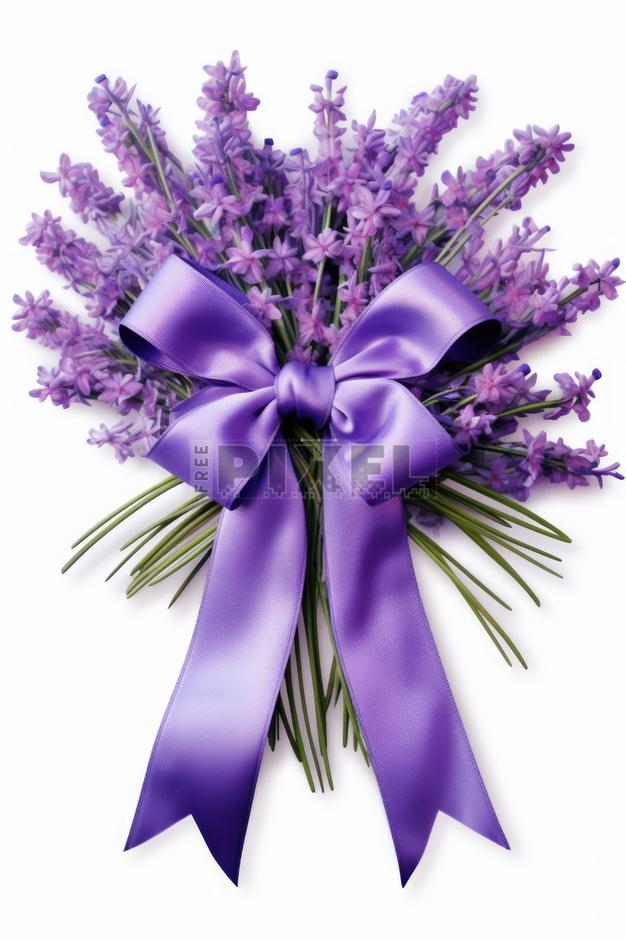 Free Photos - Bunch Of Purple Flowers With A Royal Purple Ribbon ...