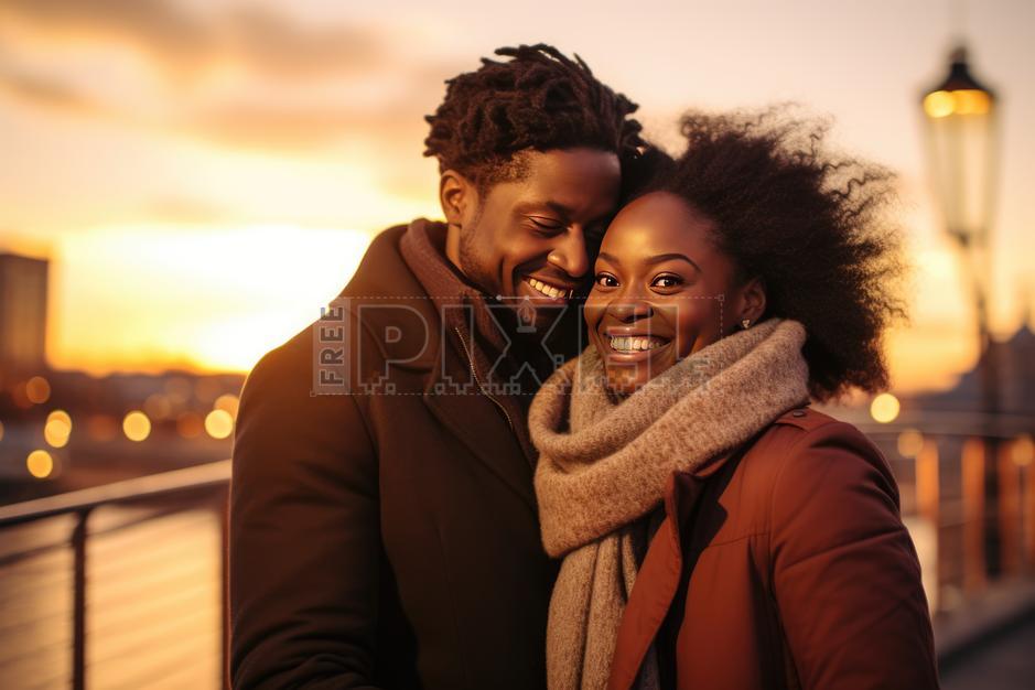 Free Photos - A Happy African American Couple Smiling And Embracing ...