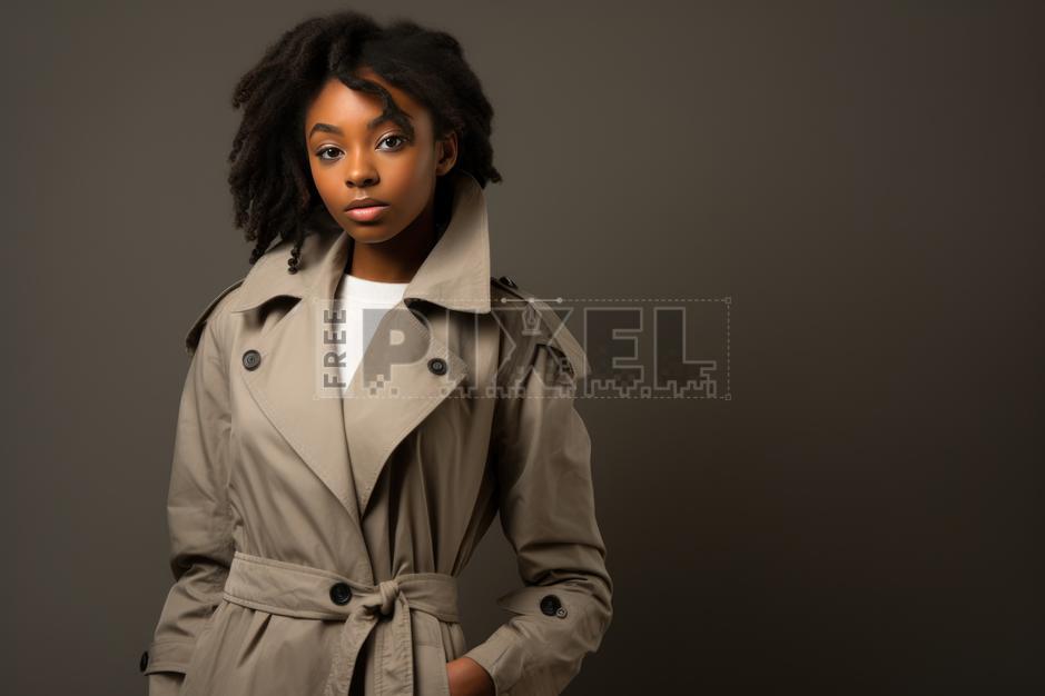 Free Photos - Fashionable Woman In A Tan Trench Coat | FreePixel.com
