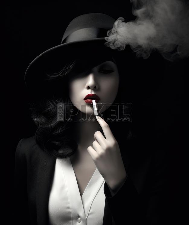 Free Photos - Femme Fatale Smoking