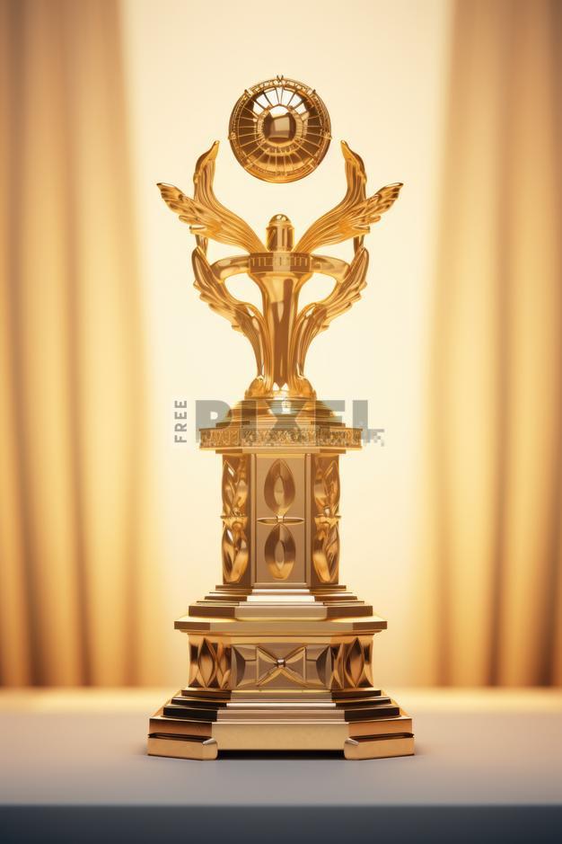 Free Photos - 2015 3D Model Of The Year - Statue Of A Trophy With A ...