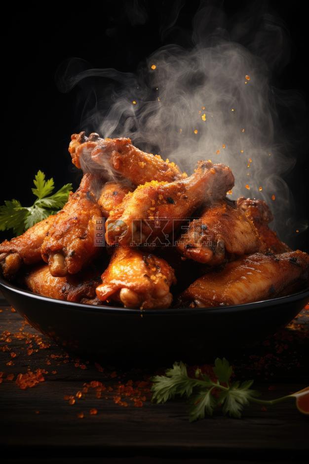 Free Photos - Bowl Of BBQ Ribs And Wings | FreePixel.com
