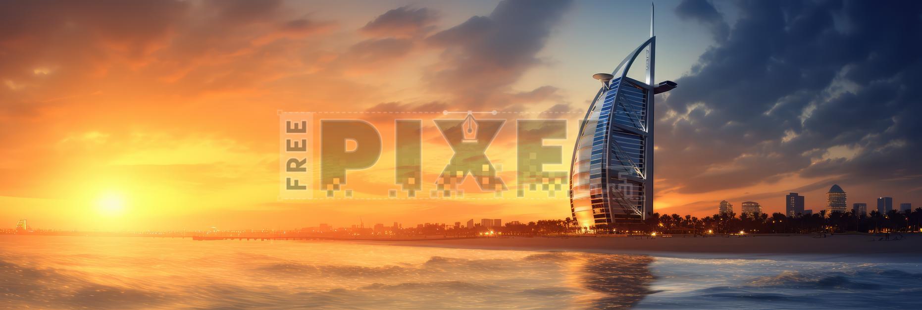 Free Photos - Sunset Over The City Of Dubai | FreePixel.com