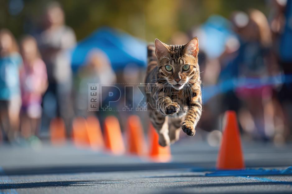 Free Photos - Cat Racing On A Track | FreePixel.com