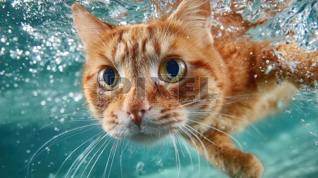 Free Photos - Cute Cat Swimming Under Water Photo. | FreePixel.com