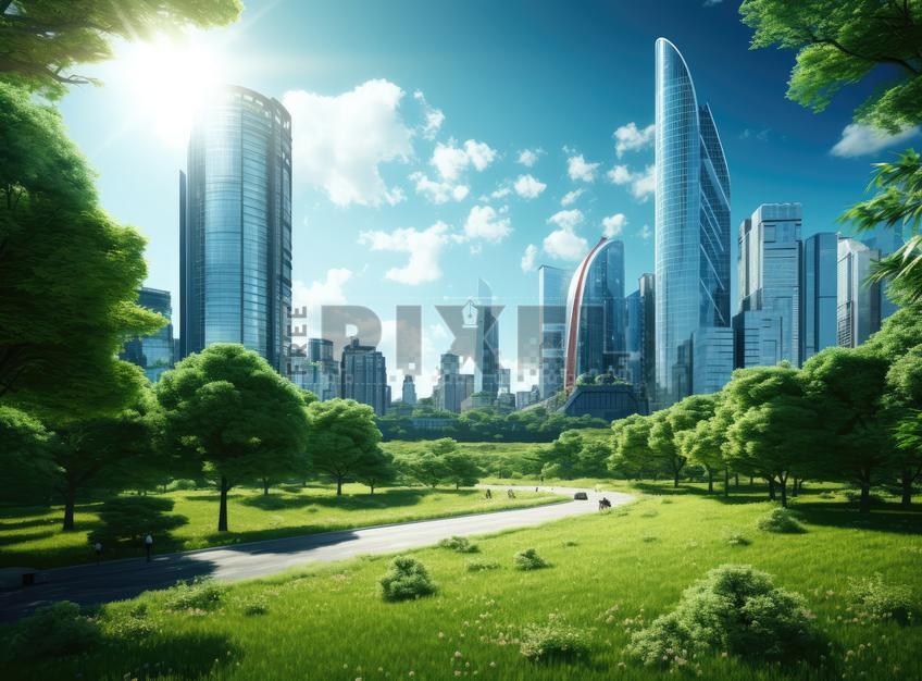 Free Photos - A Scenic View Of A City Park Surrounded By Skyscrapers ...