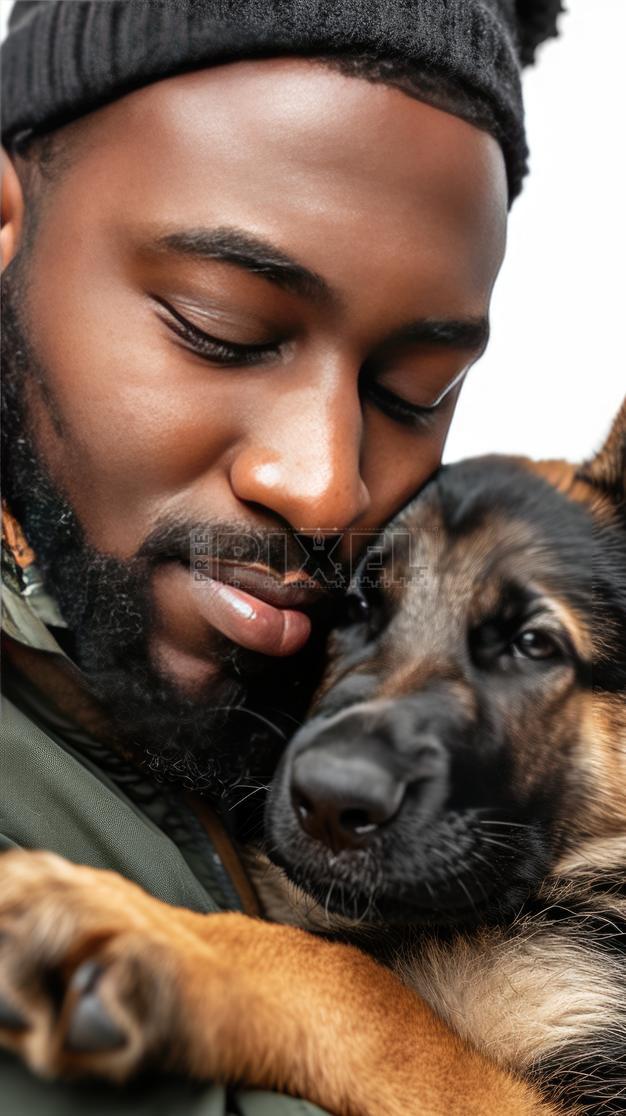 Free Photos - A Tender Moment Between A Man And His Dog | FreePixel.com