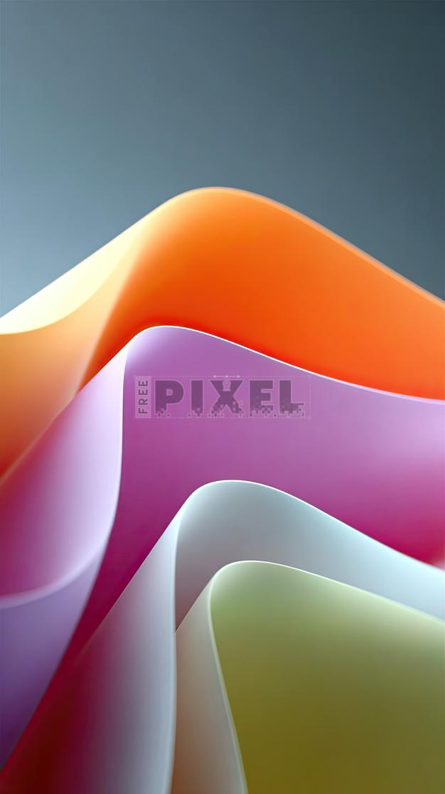 Free Photos - Colorful Paper Waves | FreePixel.com