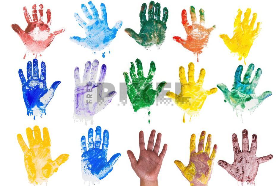 Free Photos - Hand Paintings By Children - Colorful And Bright ...