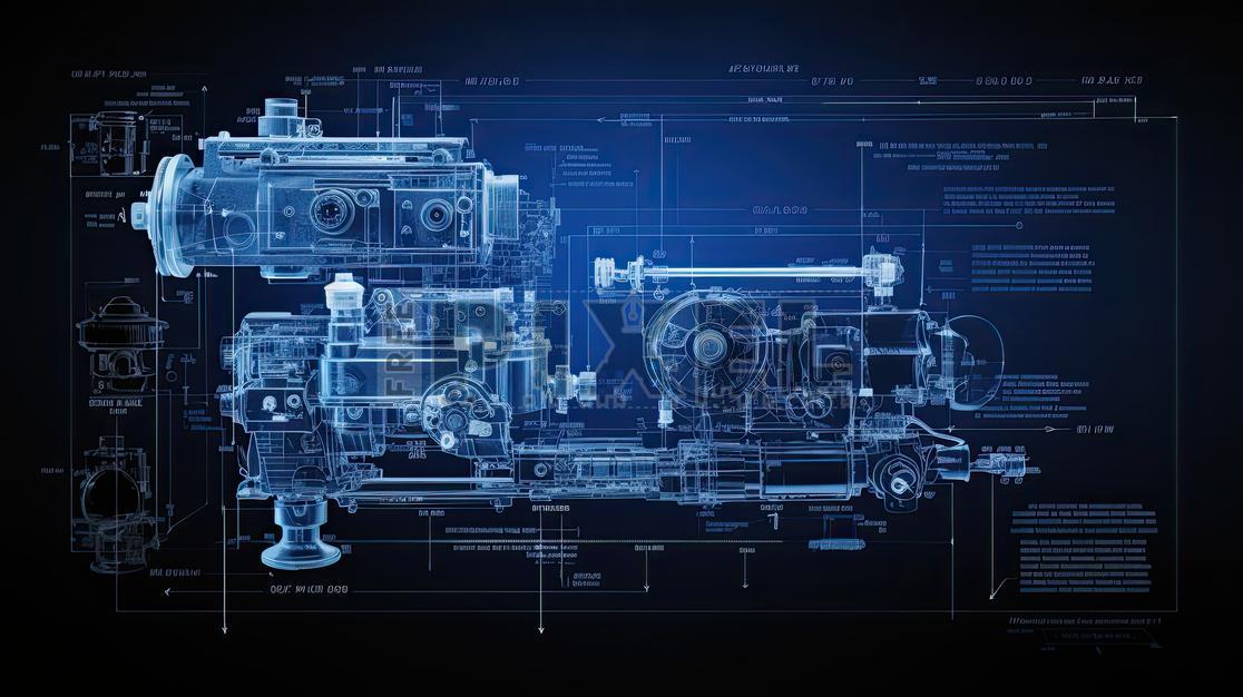 Free Photos - A Detailed Illustration Of A Complicated Machine With ...