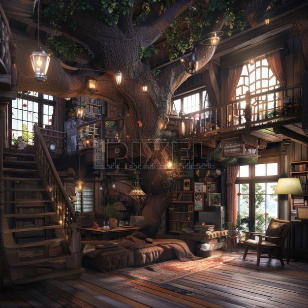 Free Photos - Eco Friendly Treehouse In Forest | FreePixel.com