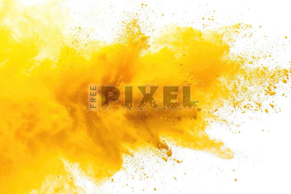 Free Photos - Colorful Explosion Of Yellow Powder | FreePixel.com