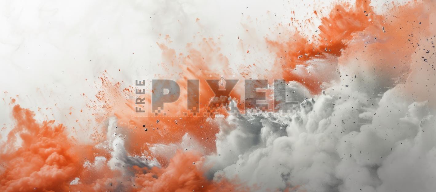 Free Photos - A Dynamic Scene Of Orange And White Paint Being ...