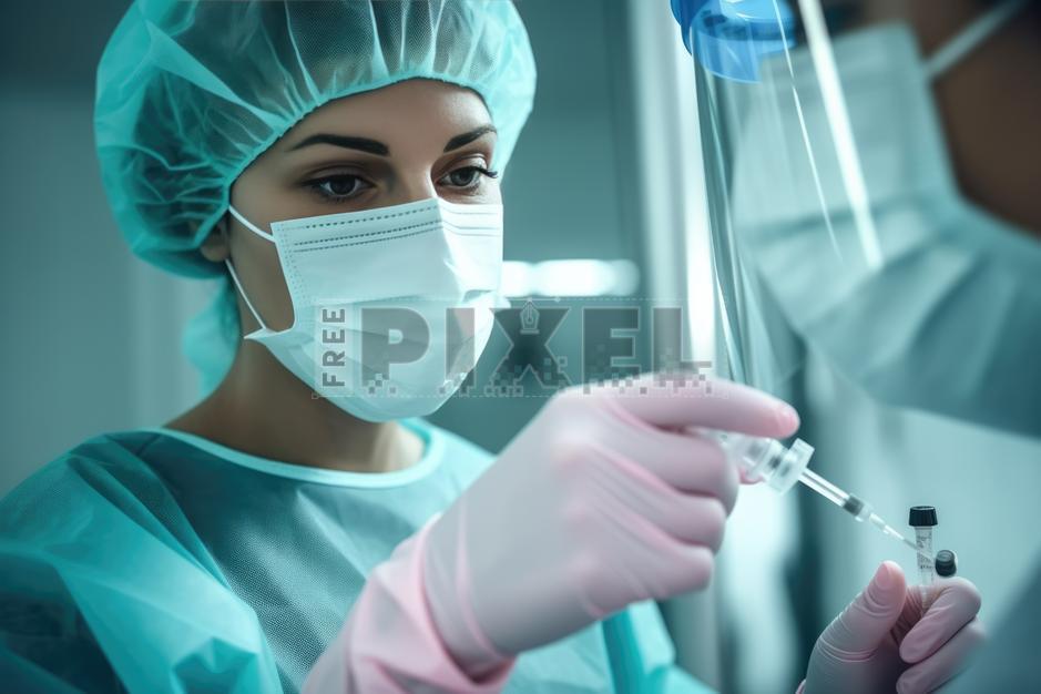 Free Photos - Sterile Medical Professional Administering Injection ...