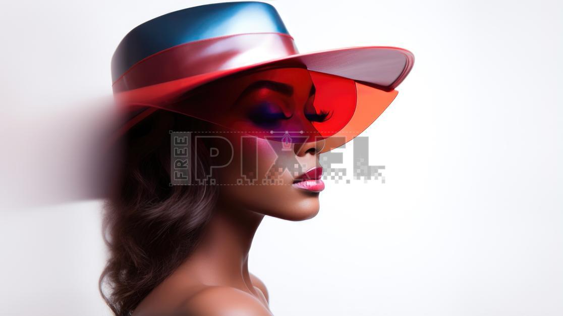 Free Photos - Female Model Wearing Colorful Decorative Hat | FreePixel.com
