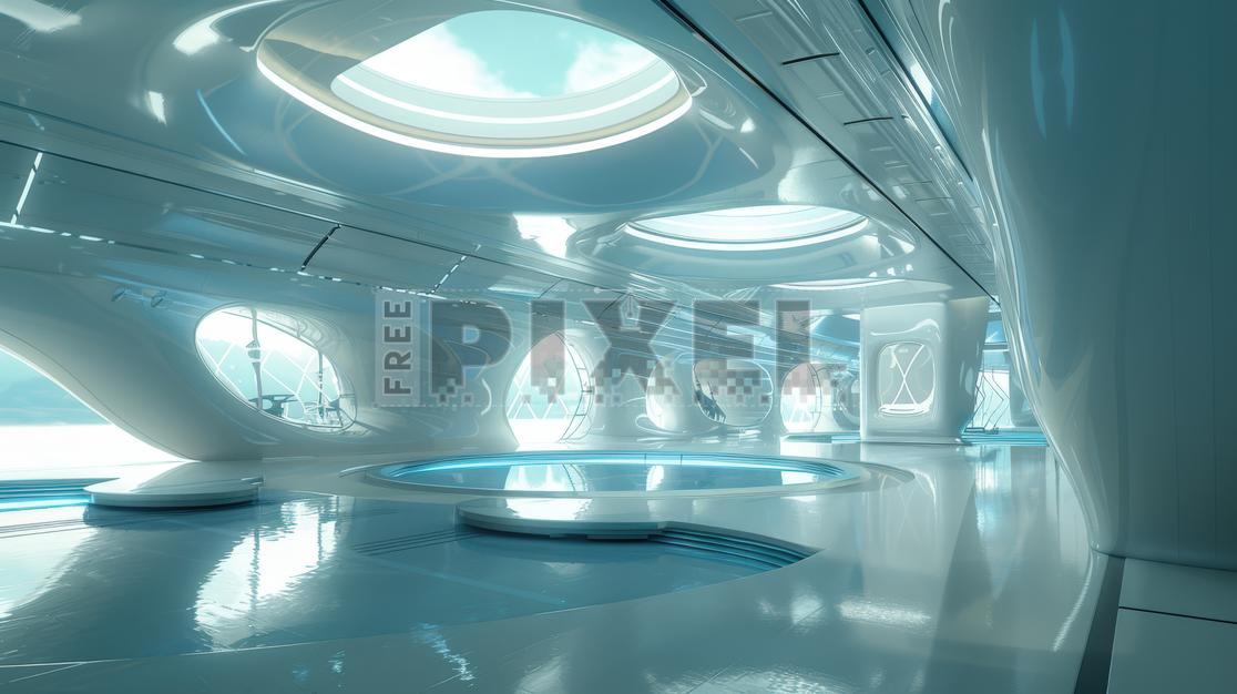 Free Photos - Futuristic Interior Design | FreePixel.com