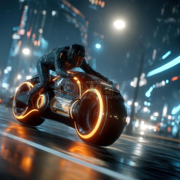 Free Photos - Futuristic Motorcycle Rider In A Cyberpunk City ...