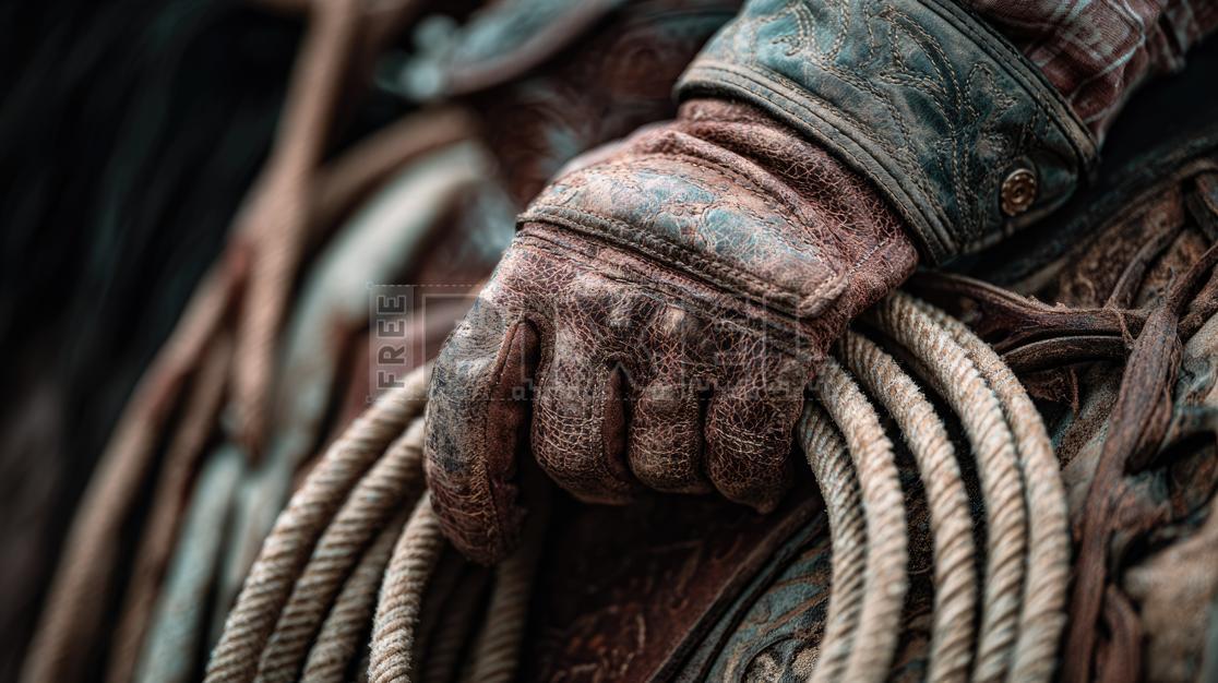 Free Photos - Cowboy Gloved Hand Holding Lasso Rope, Closeup Photo ...