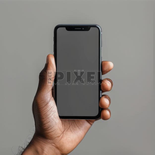 Free Photos - Hand Holding A Smartphone Mockup | FreePixel.com