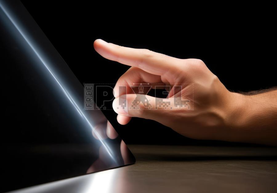 Free Photos - Interacting With A Touchscreen Tablet | FreePixel.com