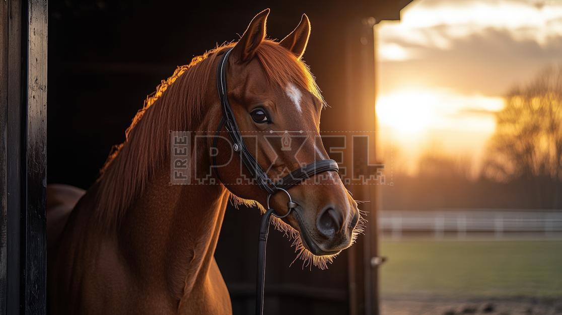 Free Photos - Brown Horse Portrait Standing In Stable Photo ...