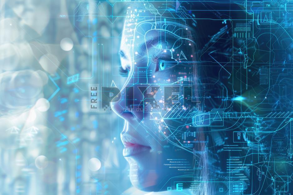 Free Photos - The Digital World Enhanced Human Face Showcasing The ...