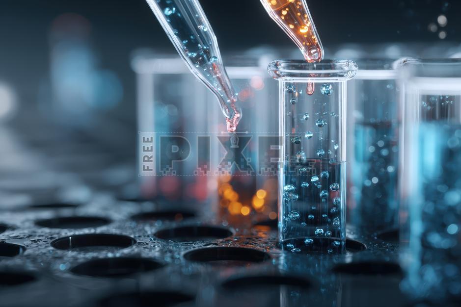 Free Photos - Laboratory Experiment With Test Tubes And Pipettes ...