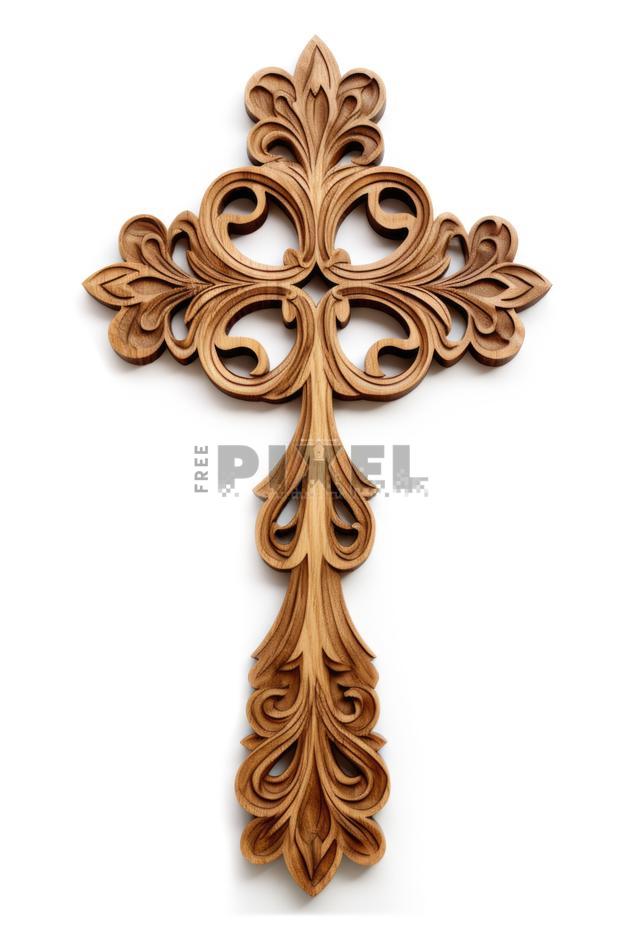 Free Photos - A Beautiful Antique-style Carved Wooden Cross